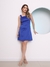 Modas Domi Vestido Cetim Elegante com Alça Coleção Nova C185 - comprar online