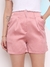 Modas Domi Short de Cetim com Bolsos Laterais Coleção Nova C182 - Modas Domi