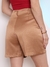 Modas Domi Short de Cetim com Bolsos Laterais Coleção Nova C182