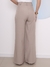 Modas Domi Calça Pantalona Alfaiataria Gabardine Feminina Social Wide Leg G120 - Modas Domi