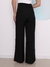 Modas Domi Calça Pantalona Alfaiataria Gabardine Feminina Social Wide Leg G120 - comprar online