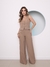Imagem do Modas Domi Conjunto Longo Calça e Colete Alfaiataria Gabardine Com Bolso Social Fashion 189