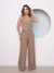 Modas Domi Conjunto Longo Calça e Colete Alfaiataria Gabardine Com Bolso Social Fashion 189 - loja online