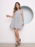 Modas Domi Vestido Curto Balonê Sem Mangas Feminino Gringa Lançamento 191