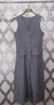 Modas Domi Vestido Chemise Alfaiataria Gabardine Midi Botões Frontais 195 - comprar online