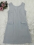 Modas Domi Vestido Tubinho Meia Coxa Detalhe Bolsos Fake em Alfaiataria Gabardine 199 - loja online