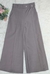 MODAS DOMI Calça Pantalona Lisa Com Bolsos Laterais Botões em Gabardine Cintura Alta Elegante 8447 - comprar online