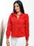 Modas Domi Camisa Feminina Tricoline Detalhada com Babado 56