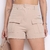 Modas Domi Short Feminino Fashion Alfaiataria Botão Ziper Cargo 55 - comprar online