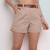 Modas Domi Short Linho Feminino com Bolsos Laterais Tendencia 133 - loja online