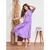 Modas Domi Vestido Midi Jeans Manga Princesa Modelo Novo 7280 na internet