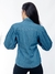 Modas Domi Camisa Jeans Feminina Manga Bufante Gola Colarinho Moderna 6244 - loja online