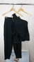 Modas Domi Conjunto Feminino Blusa Ombro Único Assimétrica e Calça com Zíper na Barra Moda 2024 198 - comprar online