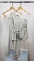 Modas Domi Conjunto Feminino Blusa Ombro Único Assimétrica e Calça com Zíper na Barra Moda 2024 198