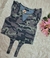 Modas Domi Blusa Militar Decote em V Manga Princesa 6138 - Modas Domi