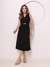 Modas Domi Vestido Chemise Alfaiataria Gabardine Midi Botões Frontais 195 - Modas Domi