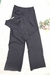 Modas Domi Conjunto Longo Calça e Colete Alfaiataria Gabardine Com Bolso Social Fashion 189