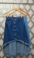 Modas Domi Saia Jeans Com Fenda Frontal 5255 - comprar online