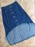 Modas Domi Saia Jeans Com Fenda Frontal 5255