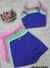 Imagem do Modas Domi Conjunto Feminino Alfaiataria Cropped e Shorts Fechamento em Botão B048