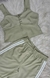 Modas Domi Conjunto Feminino Calça Esportiva com Blusa Cropped Regata Moderno LT208 na internet