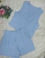 Modas Domi Conjunto Feminino 2 Peças Luis Twill Colete e Shorts Meia Coxa Moderno Moda Verão LT203 - Modas Domi