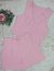 Modas Domi Conjunto Feminino 2 Peças Luis Twill Colete e Shorts Meia Coxa Moderno Moda Verão LT203