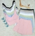 Modas Domi Conjunto Feminino Cropped e Shorts Saia Modelo Verão Moda 2025 LT210 na internet