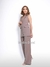 Modas Domi Conjunto Luis Twill Feminino Calça e Blazer Moderno Elegante Estilo Terno 862000