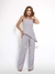Modas Domi Conjunto Positano Calça Pantalona e Blusa Assimétrica com Alça Fina Elastano nas Costas Tendência 863000 na internet