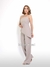 Modas Domi Conjunto Positano Calça Pantalona e Blusa Assimétrica com Alça Fina Elastano nas Costas Tendência 863000 - Modas Domi