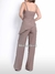 Modas Domi Conjunto Positano Calça Pantalona e Blusa Assimétrica com Alça Fina Elastano nas Costas Tendência 863000
