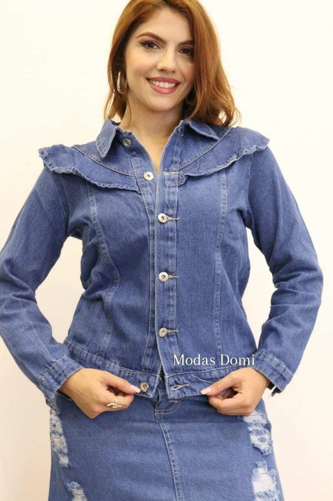 Modas Domi Jaqueta Jeans Estilo Princesa 6270 - comprar online