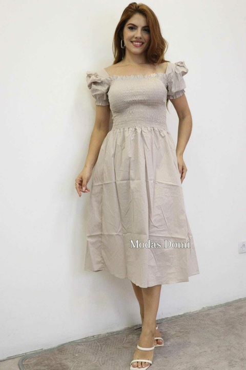 Modas Domi Vestido Estilo Camponesa Viscose 7262 - comprar online