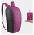 Mochila forclaz 10 l violeta dobrável