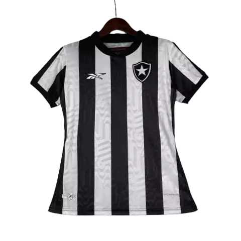 Camisa Botafogo l 23/24 Torcedor Feminina- Preta e Branca