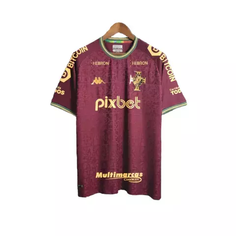 Camisa Vasco Sem Patrocínios 23/24 Torcedor Kappa Masculina - Vinho