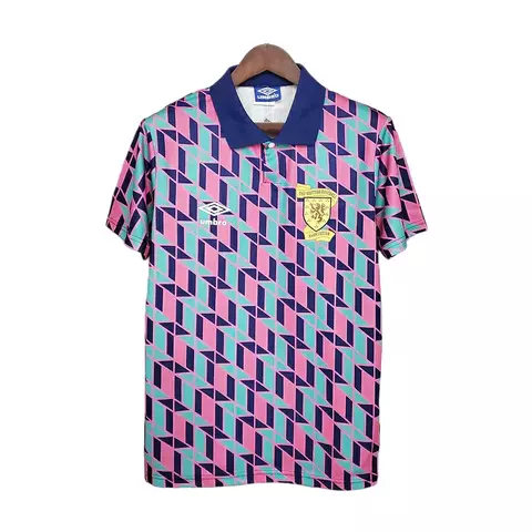 Camisa Escócia Retrô 1988/1989 Rosa - Umbro