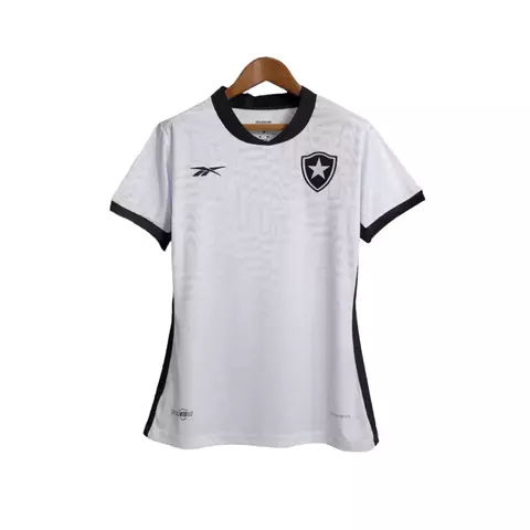 Camisa Botafogo ll 23/24 Torcedor Feminina - Branca com Preta