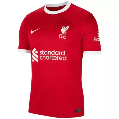 Camisa Liverpool Home | 23/24 Torcedor Nike Masculino - Vermelho