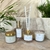 Kit completo da linha Conexão Interior, da coleção quartzos energéticos, de ametista com aroma de bamboo, contendo velas e aromatizadores de ambientes.