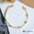 Pulseira Delicada com Zircônia - Dourada