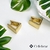 Brinco Argola Triangular P - Dourado
