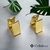 Brinco Argola Triangular P - Dourado - comprar online