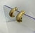 Brinco Argola Ondulado Dourado P - comprar online