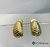 Brinco Argola Ondulado Dourado P
