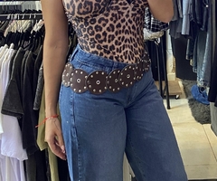 Cinturón faja con tachas