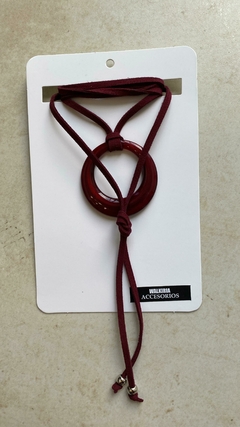 Collar gamuza, dije redondo - comprar online