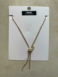 Collar strass nudo serpiente