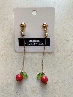 Aros cereza colgante